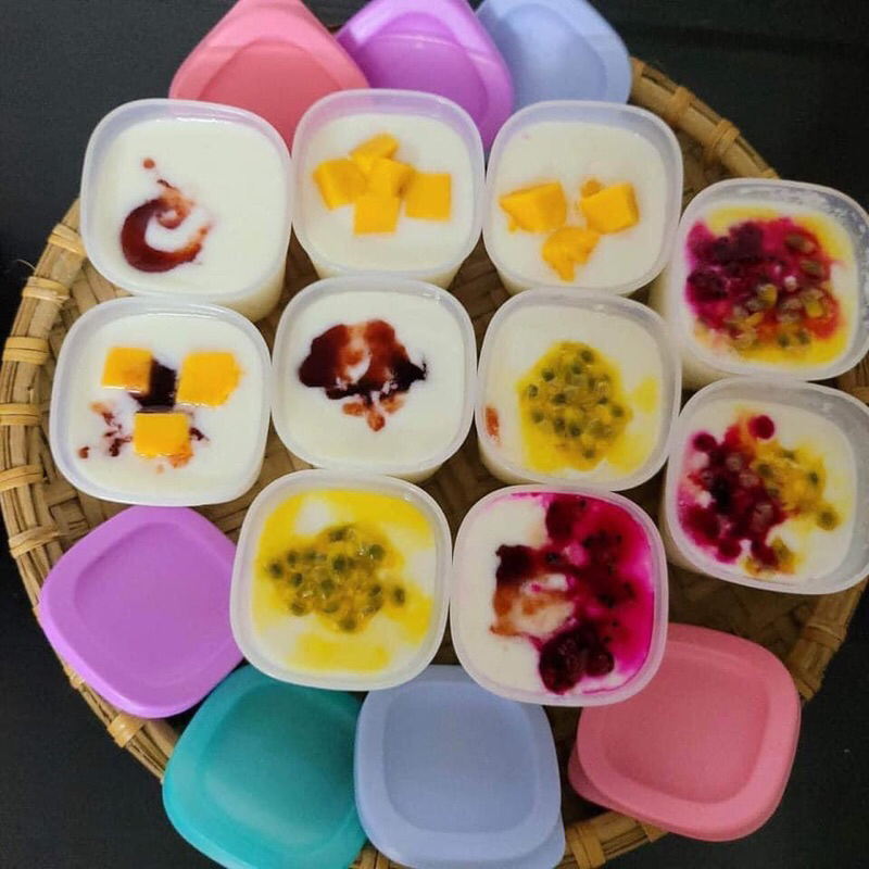 Hộp Làm Sữa Chua  Cubix Mini Square (4 hộp)