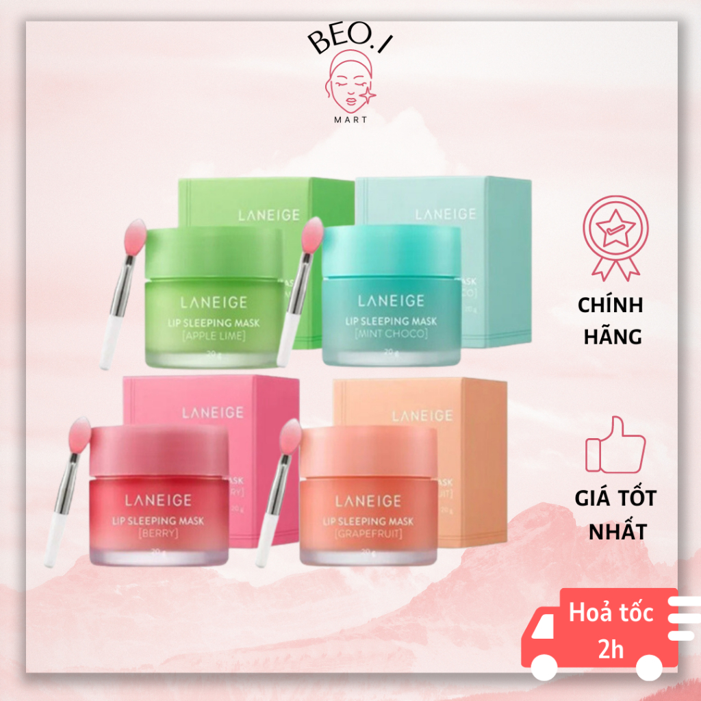 Mặt nạ ngủ môi Laneige Mềm Môi Khử Thâm Lip Sleeping Mask  - Beoi Mask