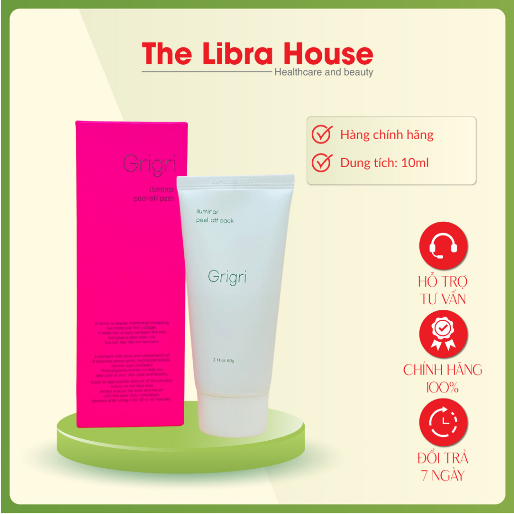 PEEL DA COLLAGEN cho làn da hết mụn, trắng mịn , căng bóng -  GRIGRI ILUMINAR PEEL 60G