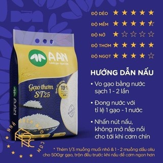 Gạo ST25 Túi 5kg(Gạo của tập đoàn Tân Long - AAN )