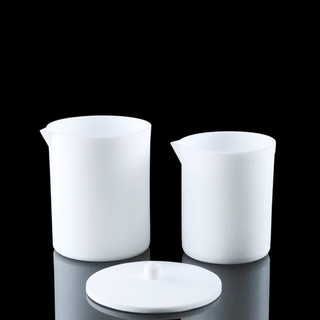 Cốc nhựa PTFE teflon 50ml 100ml 250ml, kháng axit và kiềm, chịu hóa chất và chịu nhiệt độ cao
