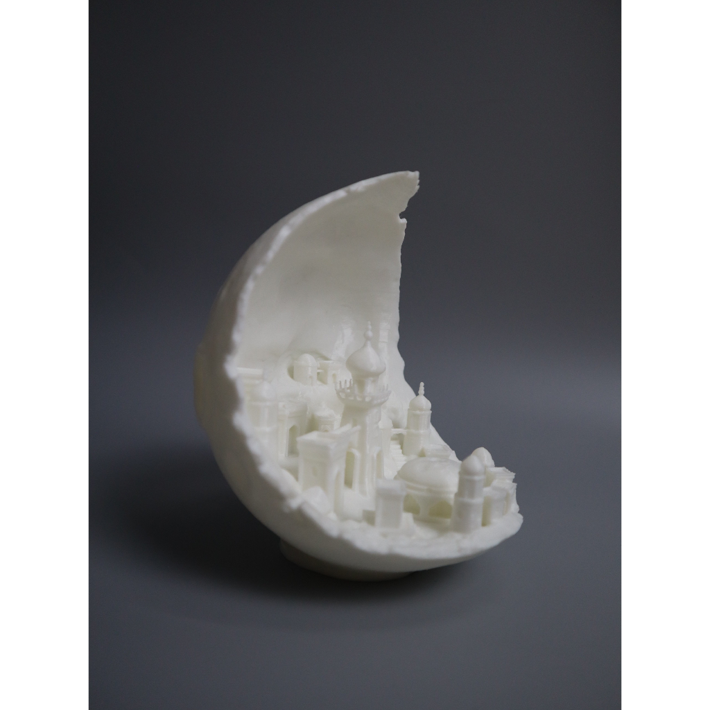 Moon city  in 3D