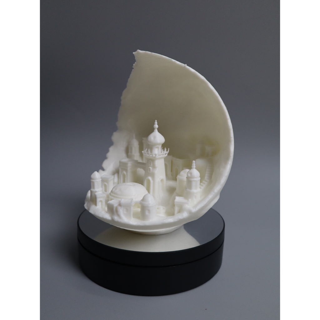Moon city  in 3D