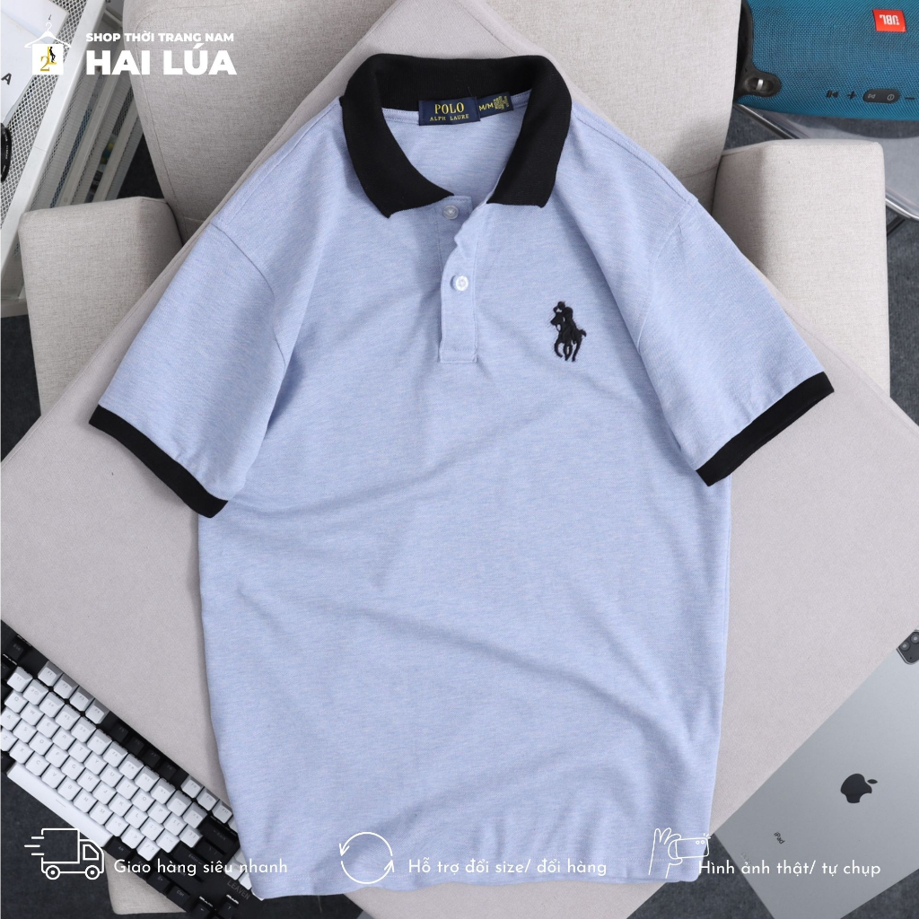 Áo polo nam xuất dư Ralph có size từ 60kg đến 90kg