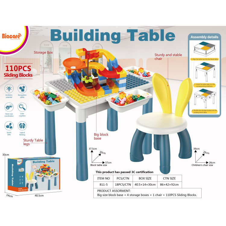 Bàn lego cho bé, lego city cầu trượt thả bóng công cụ giải trí suy nghĩ cho bé
