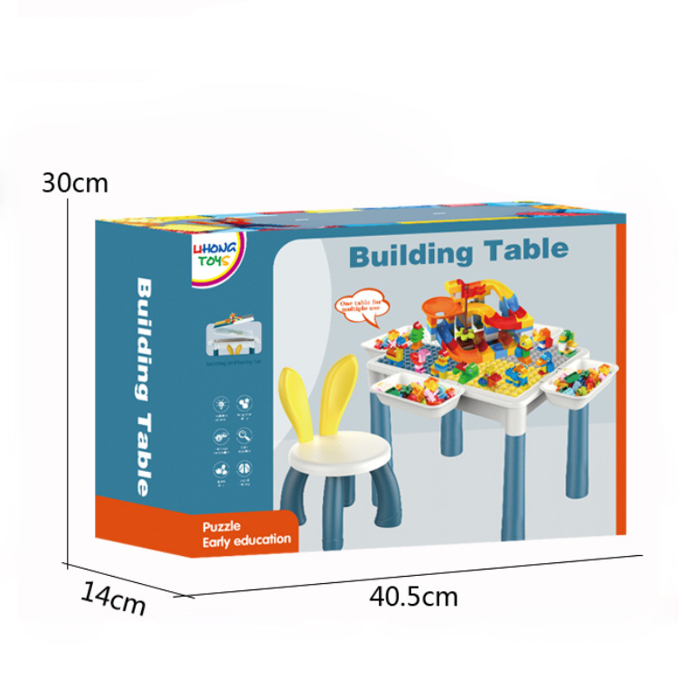 Bàn lego cho bé, lego city cầu trượt thả bóng công cụ giải trí suy nghĩ cho bé
