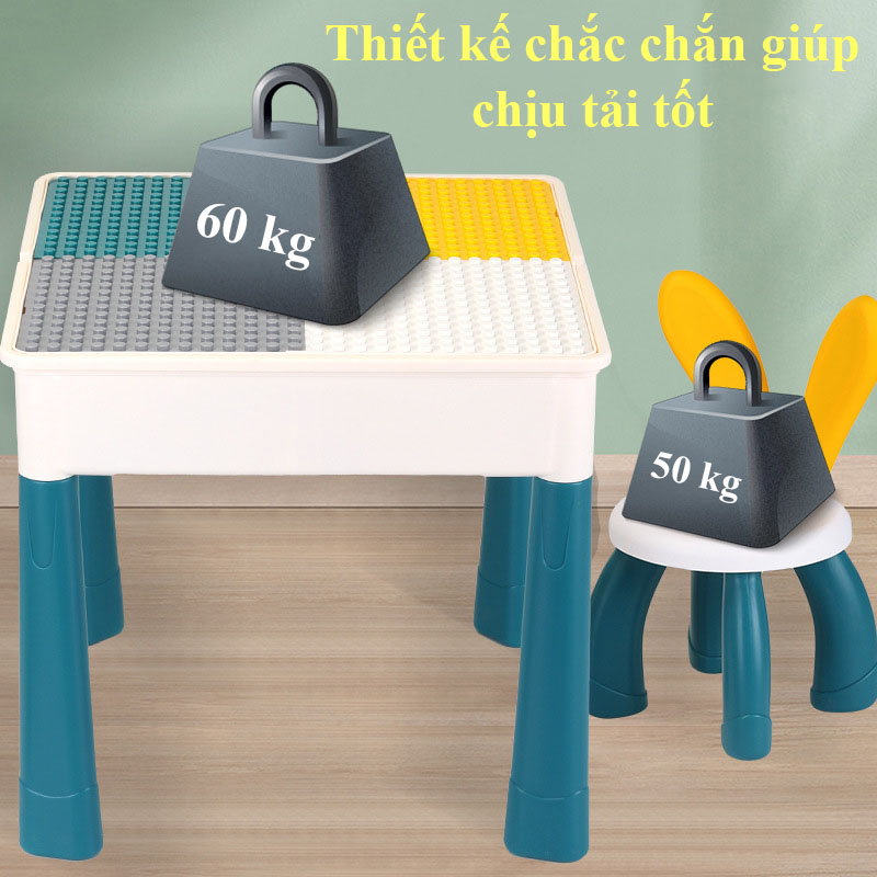 Bàn lego cho bé, lego city cầu trượt thả bóng công cụ giải trí suy nghĩ cho bé