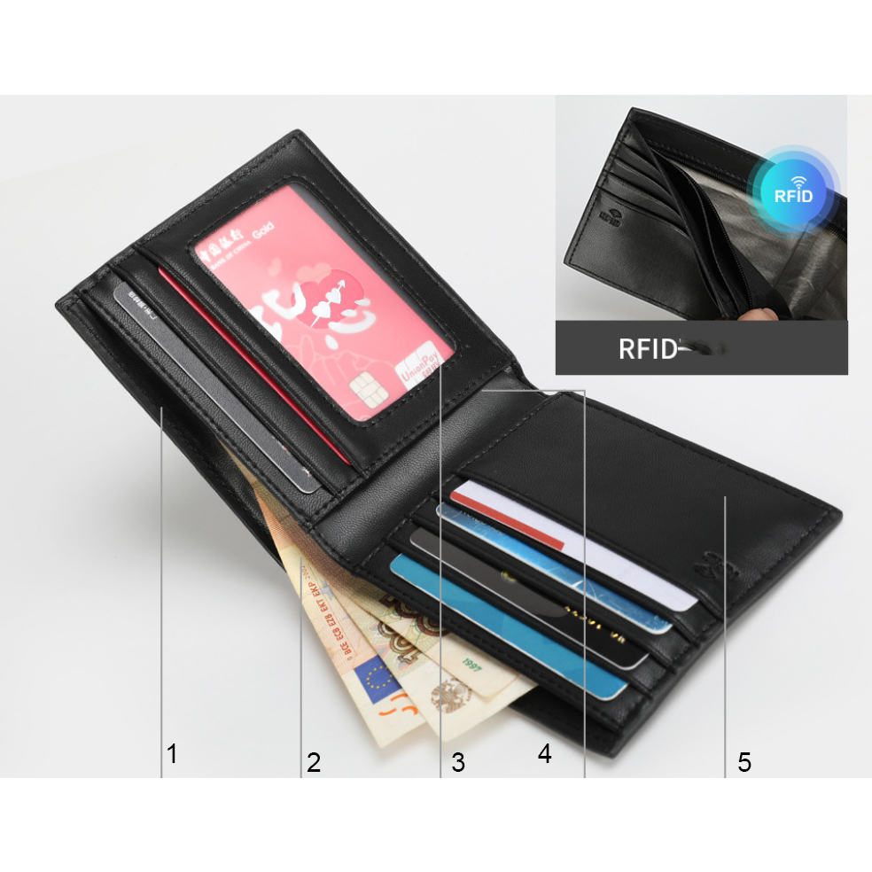 Ví nam thông minh đa chức năng thời trang cao cấp phong cách mới