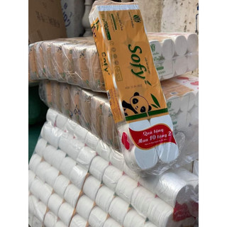 Giấy vệ sinh sofy 12 cuộn + 1 bịch giấy ăn