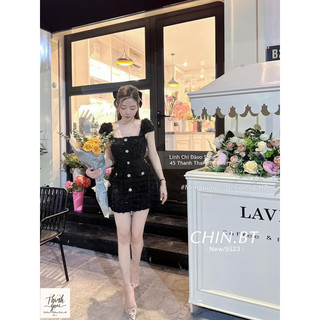 Váy dạ cổ vuông siêu xinh full màu