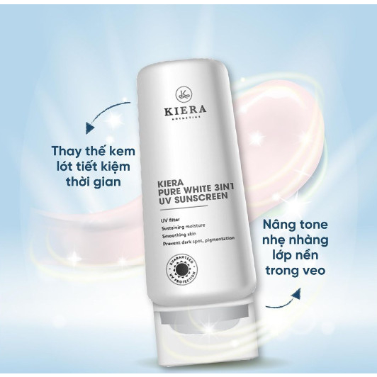 KEM CHỐNG NẮNG KIERA PURE WHITE 3IN1 UV SUNSCREEN