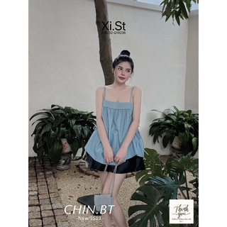 Áo 2 dây bò rút eo full màu