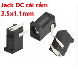 Jack dc cái cắm, hàn mạch 3.5x1.1mm