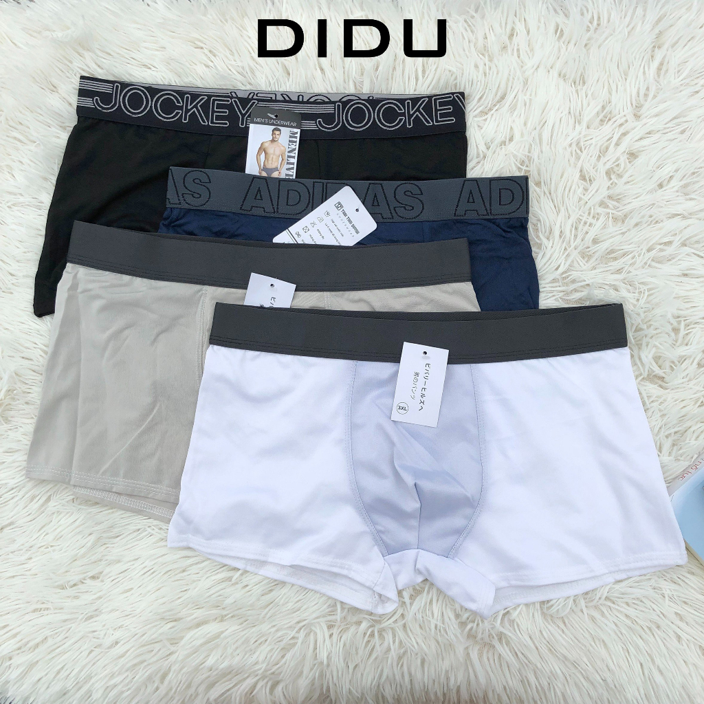 Quần boxer nam vải thun, co giãn, size XL, XXL. Loại ngẫu nhiên 1 quần lót đùi nam