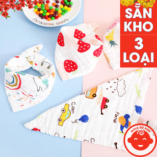 Yếm xô 6 LỚP MỀM MẠI THẤM HÚT TỐT kèm cúc bấm tiện lợi cho bé