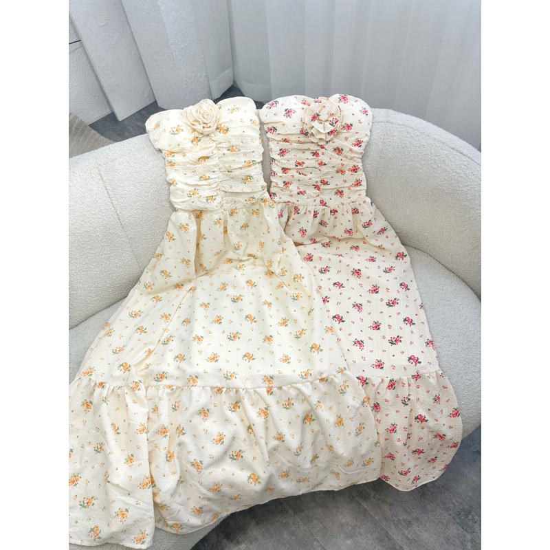 GORGEOUS - Đầm maxi hoa hồng - Rosalyn Dress