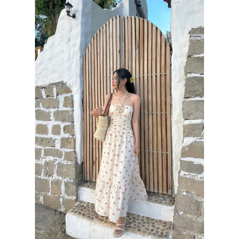 GORGEOUS - Đầm maxi hoa hồng - Rosalyn Dress