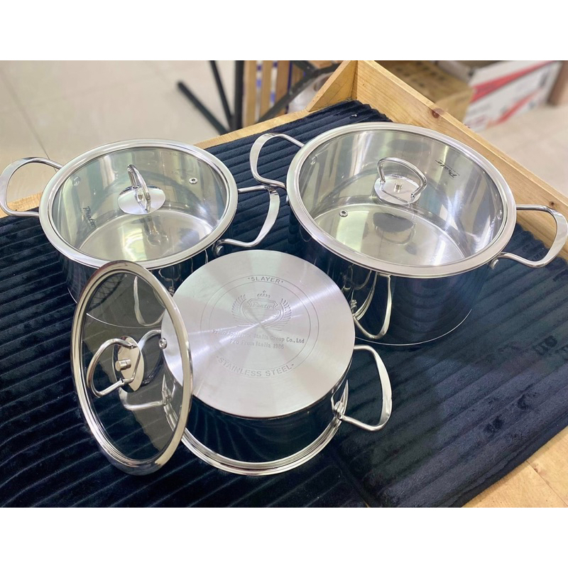 ❤️ Bộ nồi Prato 3 món inox 304