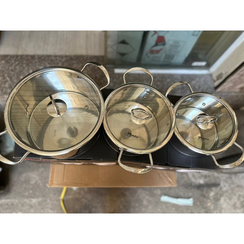 ❤️ Bộ nồi Prato 3 món inox 304
