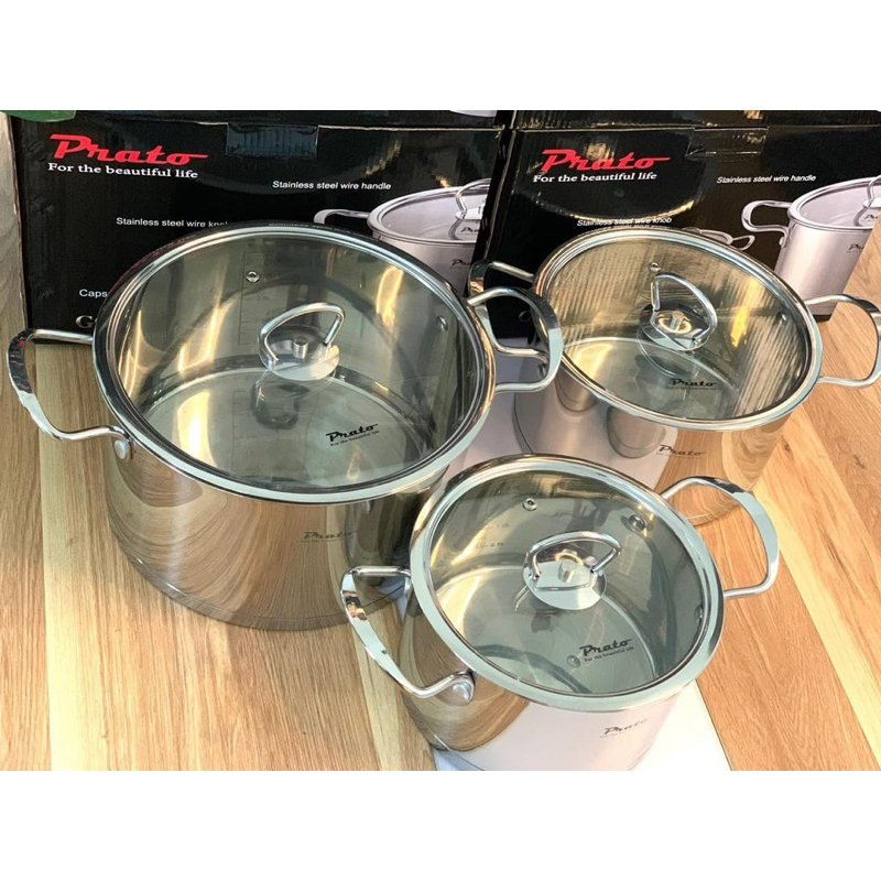 ❤️ Bộ nồi Prato 3 món inox 304