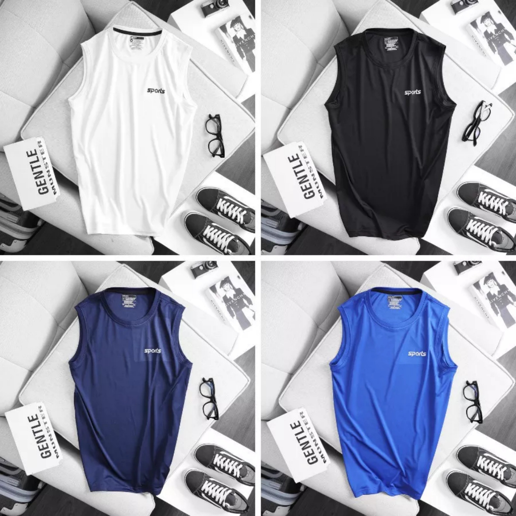 Áo sát nách thể thao nam_ Áo 3 lỗ nam tập gym chất thun lạnh co giãn 4 chiều