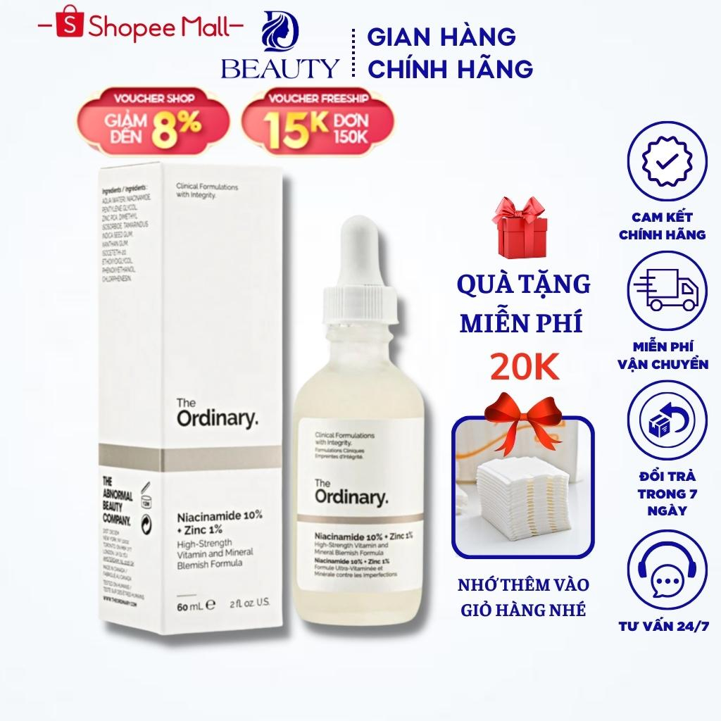 Serum The Ordinary Niacinamide 10% + Zinc 1% Giúp Cân Bằng Bã Nhờn Làm Sáng Da Thu Nhỏ Lỗ Chân Lông 30 - 60ml