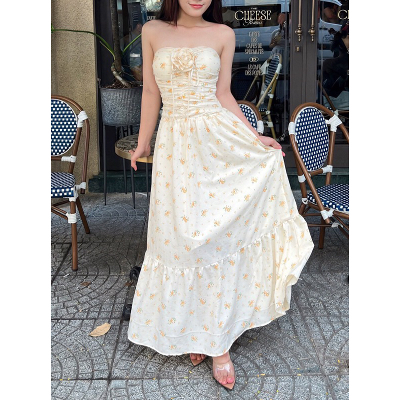 GORGEOUS - Đầm maxi hoa hồng - Rosalyn Dress
