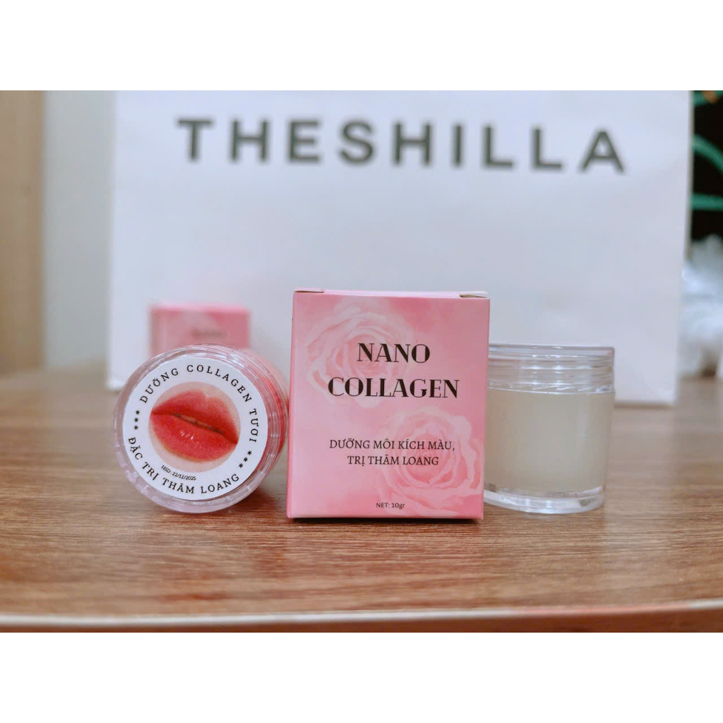 Son Dưỡng Môi Nano Collagen Kích Màu Môi Giảm Thâm Loang Giúp Môi Lên Màu Đẹp Sau Xăm Hủ 10G