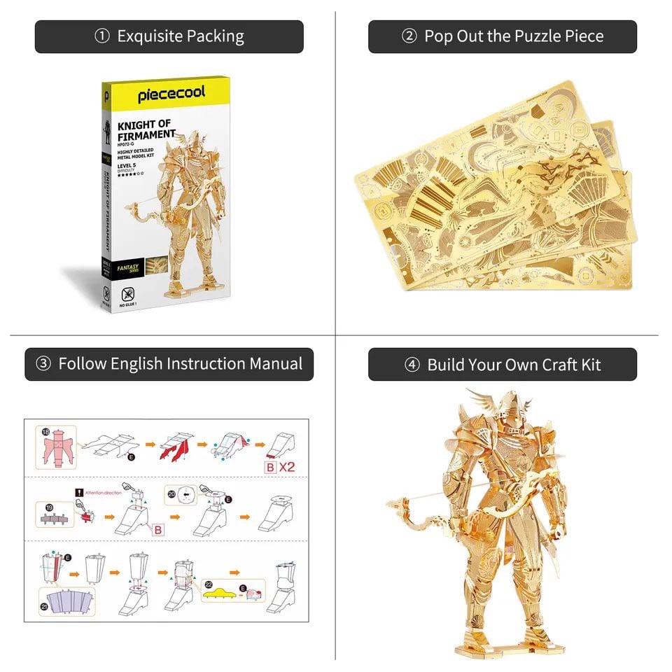 Mô Hình Kim Loại Lắp Ráp 3D Piececool Hiệp Sĩ Bầu Trời Knight Of Firmament