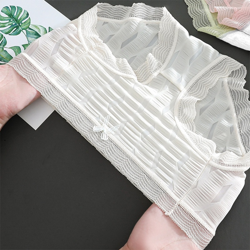 SET 3 QUẦN LÓT SU VIỀN REN ĐÍNH NƠ MÁT LẠNH KHÁNG KHUẨN SEXY LOTNU23