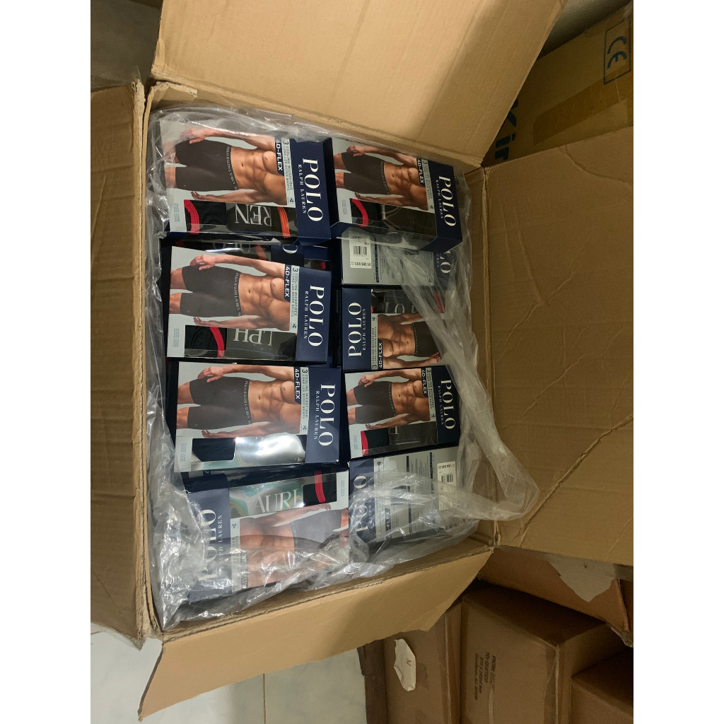 Quần lót nam DÁNG SỊP ĐÙI BOXER cotton co giãn 4 chiều POLO Ralph Lauren 1 chiếc