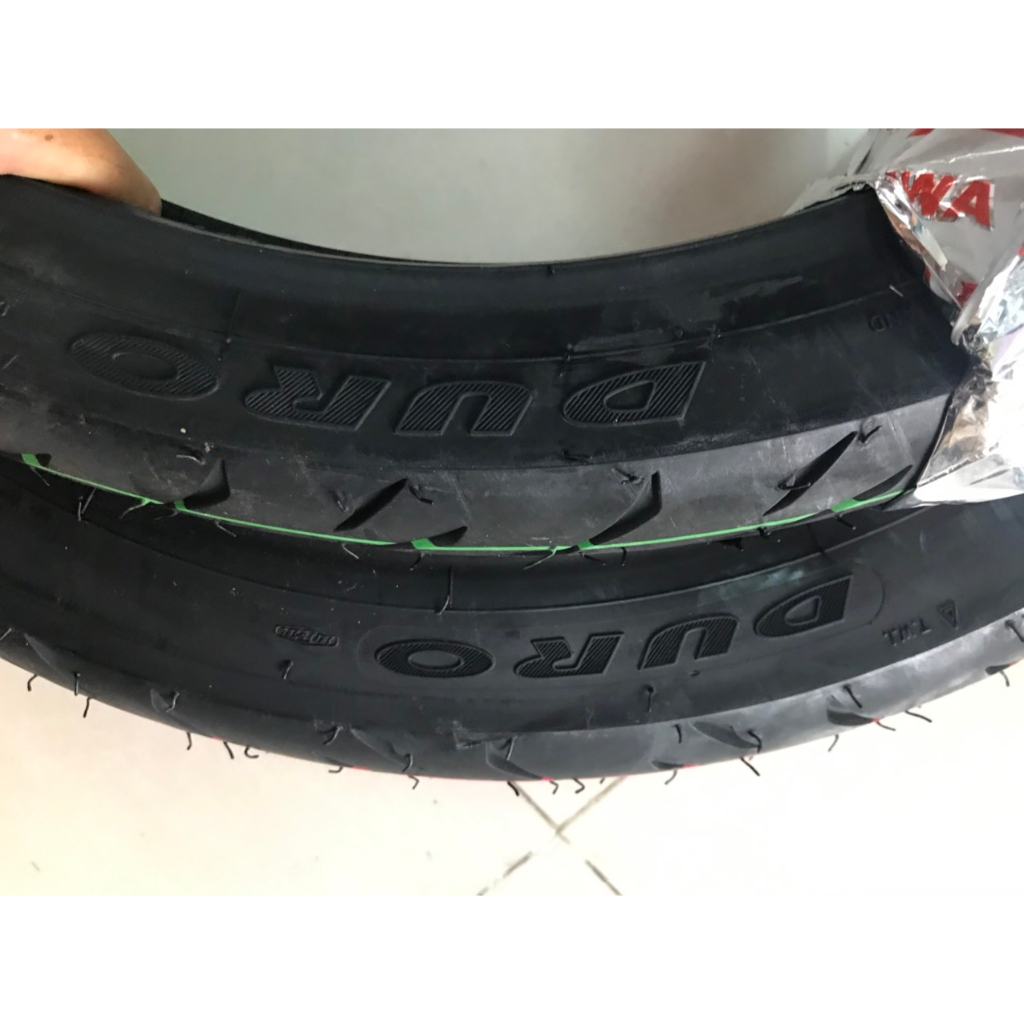 VỎ LỐP DURO THÁI CHÍNH HÃNG KHÔNG RUỘT SĂM 70+80/90-17 RÁP LÊN ZIN THEO BÁNH 1.4 VÀ 1.6 HAY 1.85*17