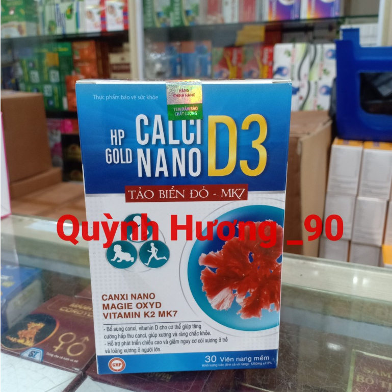 Viên uống CALCI NANO D3 Tảo biển đỏ MK7 lọ 30 viên giúp bổ sung canxi cho bé phát triển toàn diện