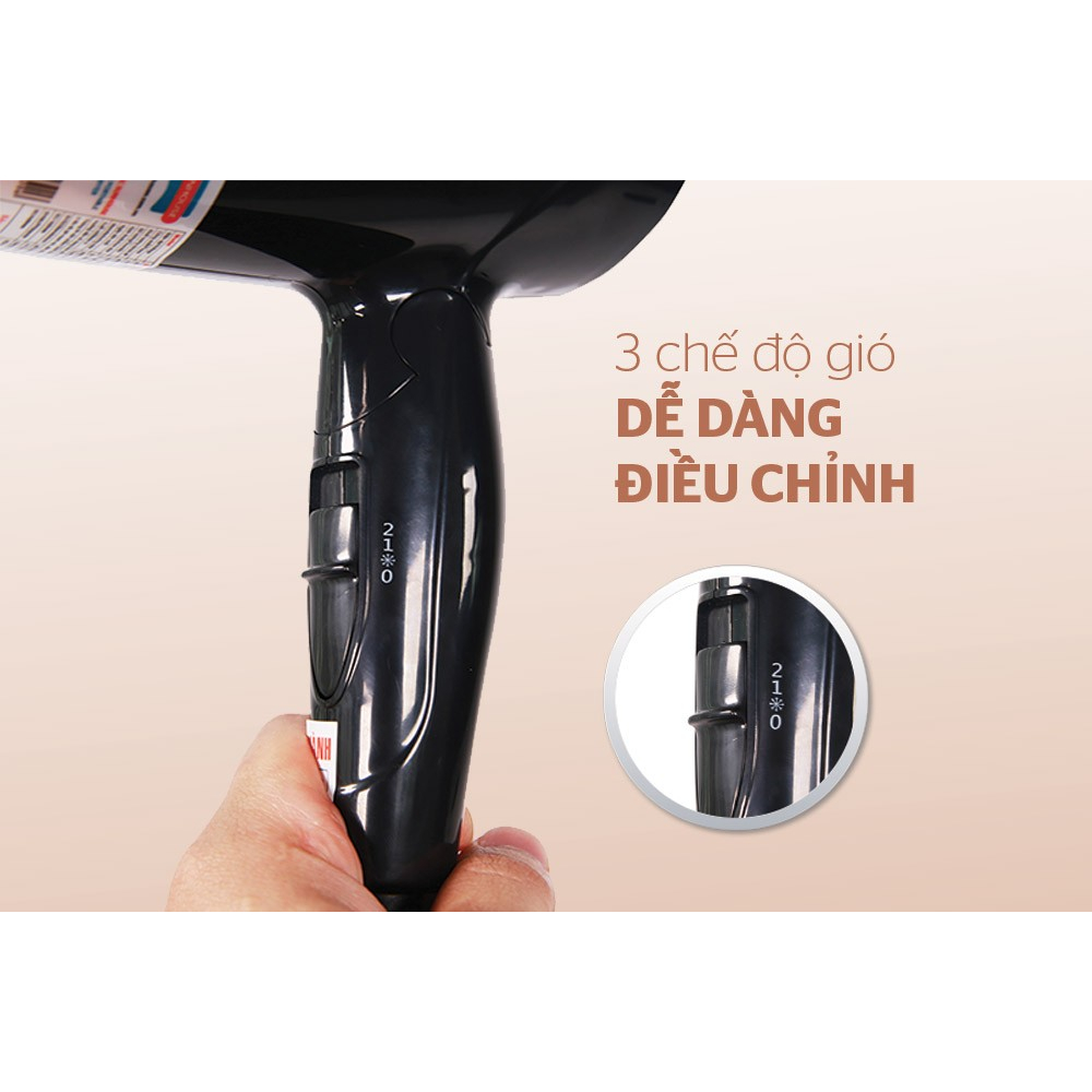 Máy sấy tóc SUNHOUSE màu đen 1200W SHD2306