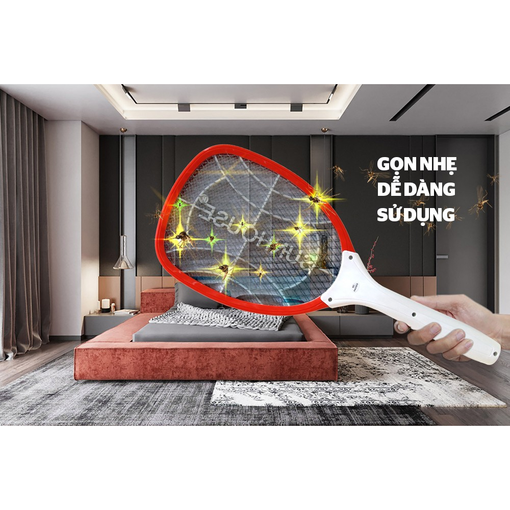 Vợt muỗi SUNHOUSE SHE-S800 màu đỏ