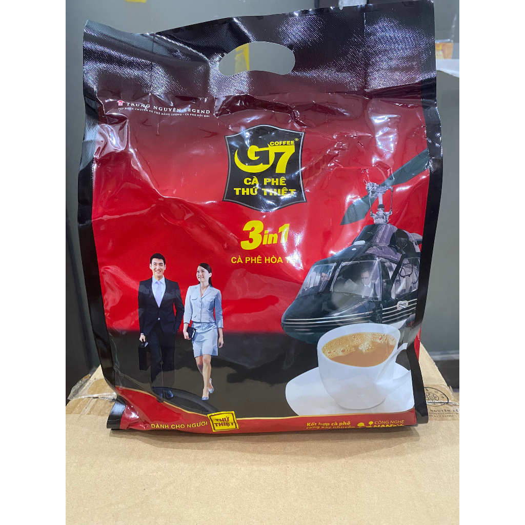 Cà Phê Sữa Hoà Tan G7 3in1_Bịch 50 Gói vuông Trung Nguyên