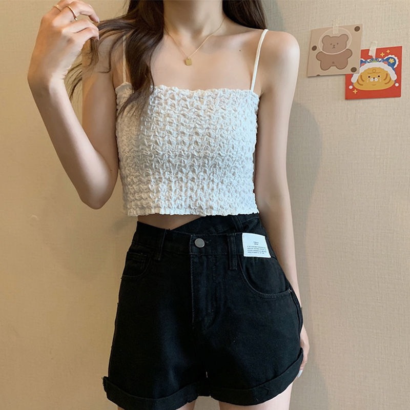 Áo Bra Hai Dây Nữ Xốp Nhún Dáng Lửng Siêu Hot 587 Hot