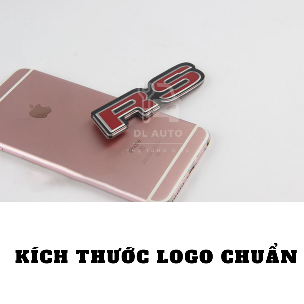 Miếng dán logo RS  trang trí cho xe hơi Honda