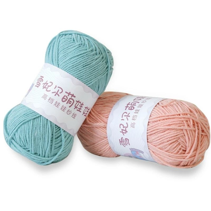 Len baby yarn cuộn 50g mềm mịn móc áo mũ cho bé màu 1 đến 47