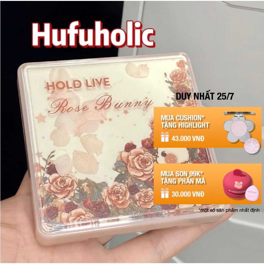 Bảng phấn mắt 18 màu HOLD LIVE thỏ hoa Rose Bunny Dream Nine Palace Eye Makeup HL692 HLIV109