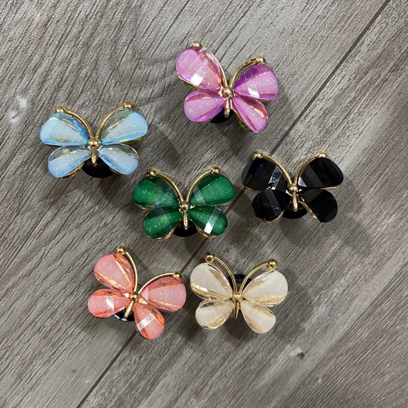 STICKER / JIBITZ / CHARM BUTTERFLY KIM LOẠI TRANG TRÍ DÉP SỤC, DÉP CROCS