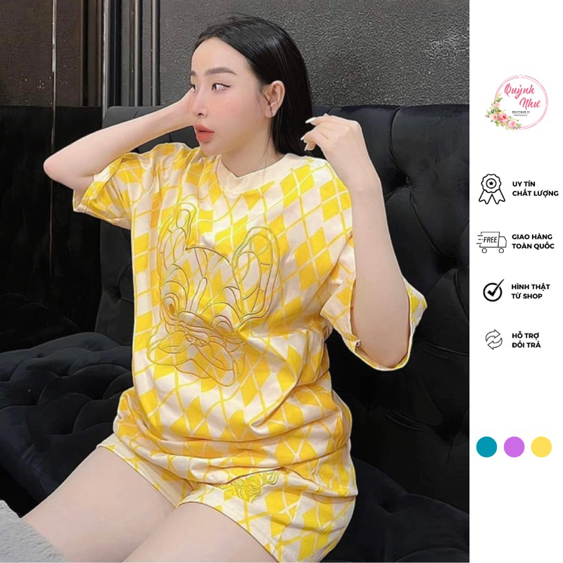 Set bộ thêu SIÊU CẤP QUẢNG CHÂU sang chảnh pulldog mặc đi chơi freesize dưới 68kg