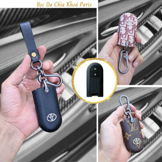 Bọc chìa khoá Toyota Rush Wigo, bao da ốp chìa khoá ô tô toyota rush wigo da thật trẻ trung sang trọng