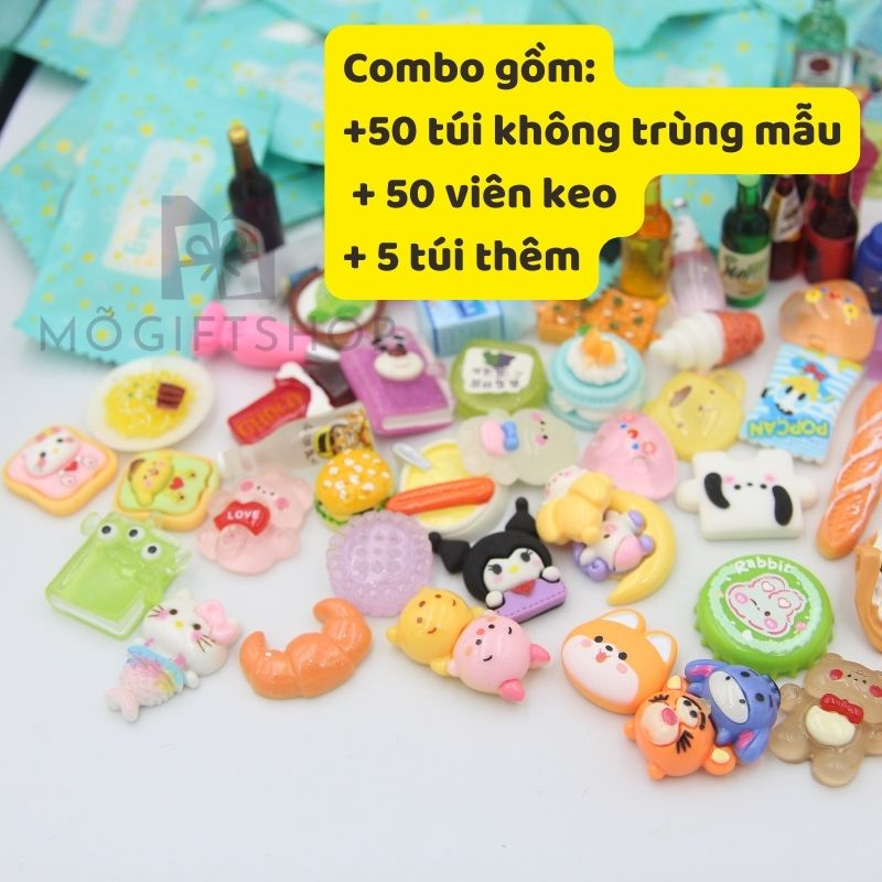 Túi mù đồ chơi combo 50 túi không trùng mẫu