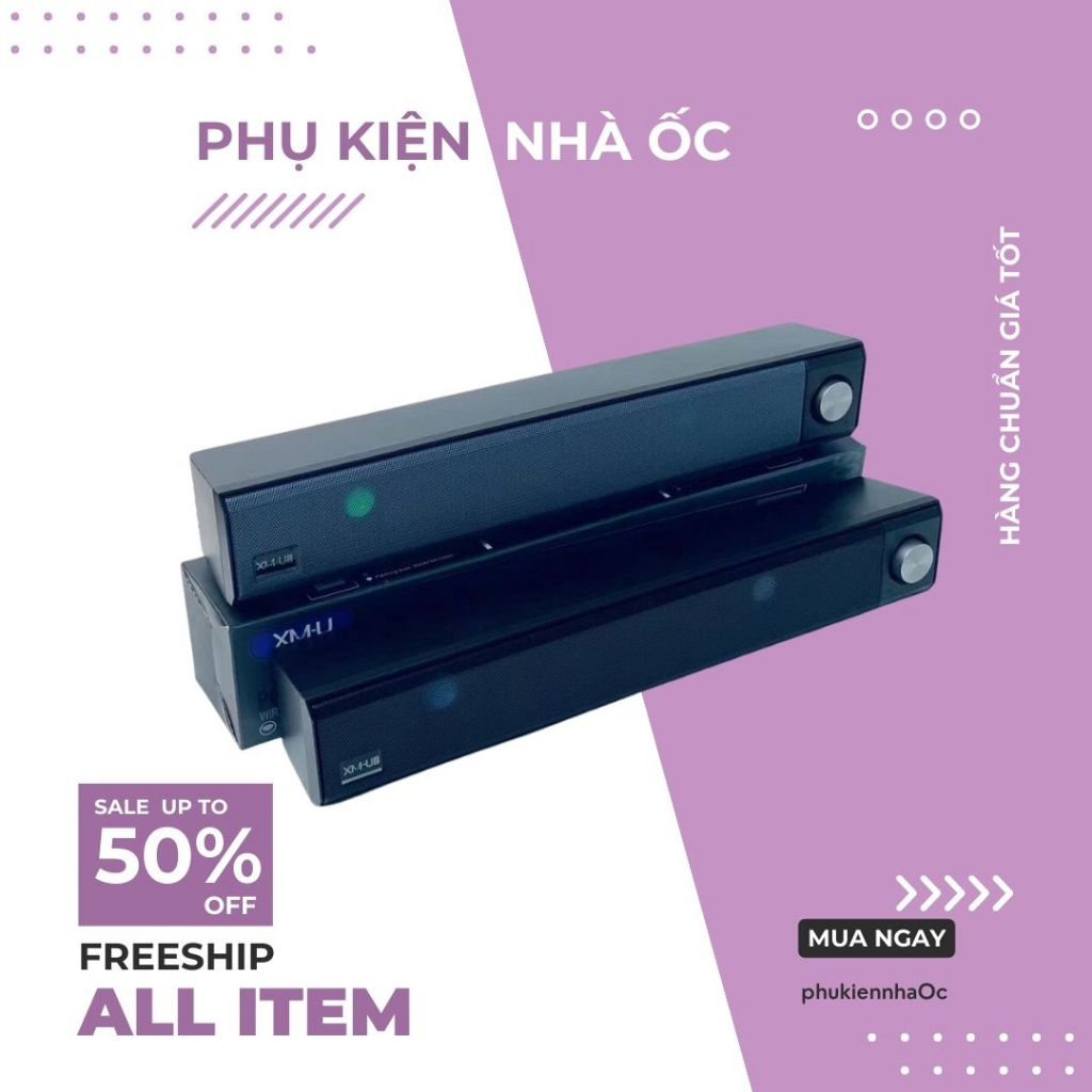 Loa Bluetooth, Loa Mini XM-U16 Hàng Cao Cấp - Âm Thanh Vòm Siêu Trầm - Bass Căng - Kết Nối Đa Năng