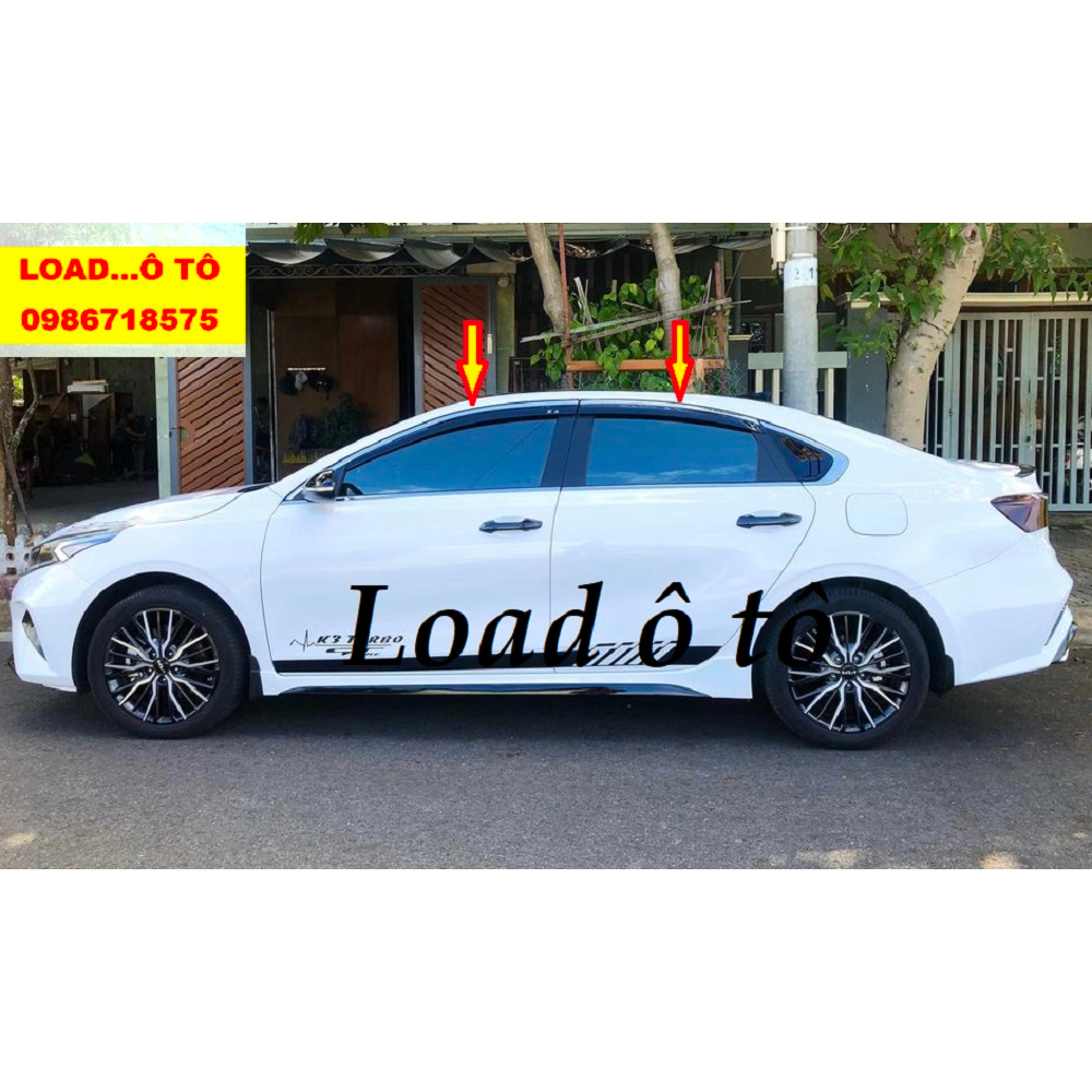 Vè Che Mưa Chỉ Inox Xe KIA K3 2023-22 Mẫu Vè Chỉ Inox Cao Cấp, Bộ 04 Chi Tiết Cho 4 Cánh Cửa