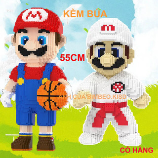 Xếp hình mario bóng rổ 54cm đồ chơi xếp hình trẻ em nanoblock Đồ chơi lắp ráp cho bé
