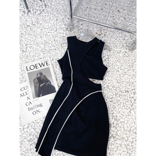 Đầm Body Đen Phối Viền