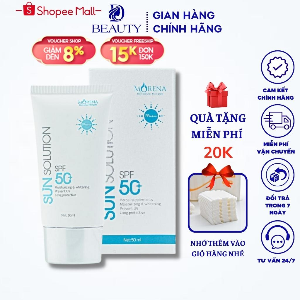 Kem Chống Nắng Morena Huyền Phi Chính Hãng Chống Nắng, Nâng Tone, Dưỡng Da Bảo Vệ Da Khỏi Tia UV 50ml