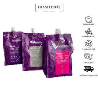  Thuốc Uốn Tóc Ép Tóc Hương Thơm Pallamina Mẫu New Chính Hãng 1000ml 